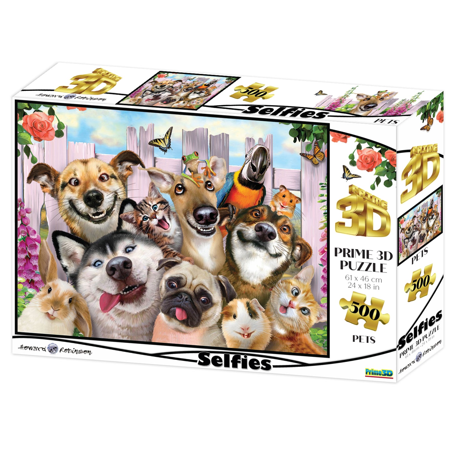 Pet Selfie Howard Robinson 3D Jigsaw Puzzle 10062 500pc  24x18"