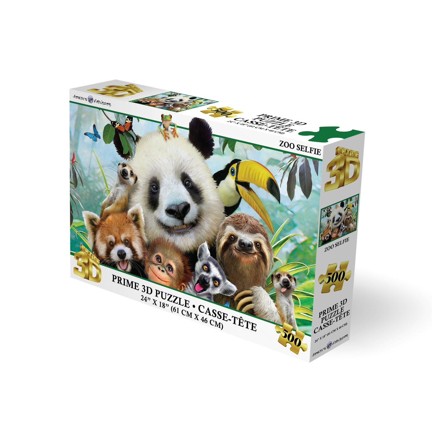 Zoo Selfie Howard Robinson 3D Jigsaw Puzzle 10063 500pc 24x18"