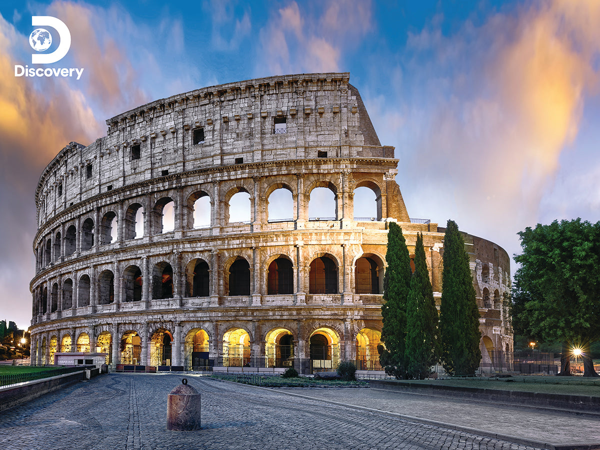 Prime 3D Colosseum Rome Puzzle – 500 Piece Jigsaw with 3D Effect (24"x18") | Ancient Rome Educational Puzzle
