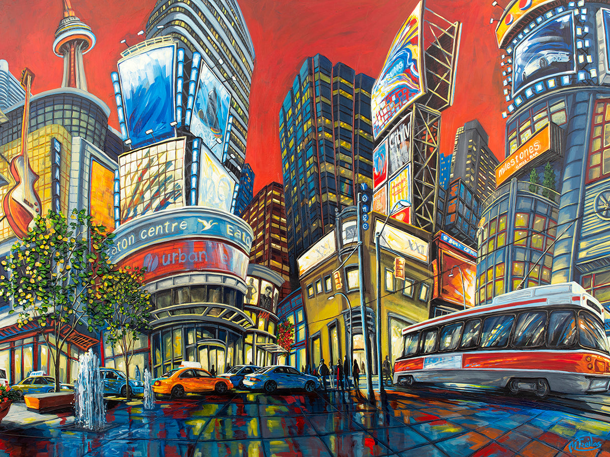 10453 | Dundas Square, Toronto Miguel Freitas 3D Jigsaw Puzzle 10453 500pc 24x18"