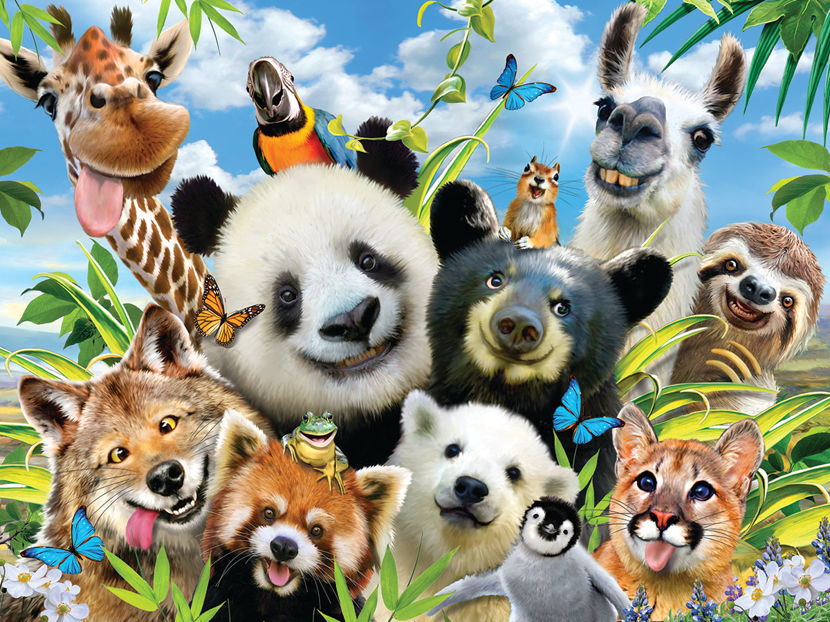 Llama Drama Selfie Howard Robinson 3D Jigsaw Puzzle 10647 48pc 12x9"