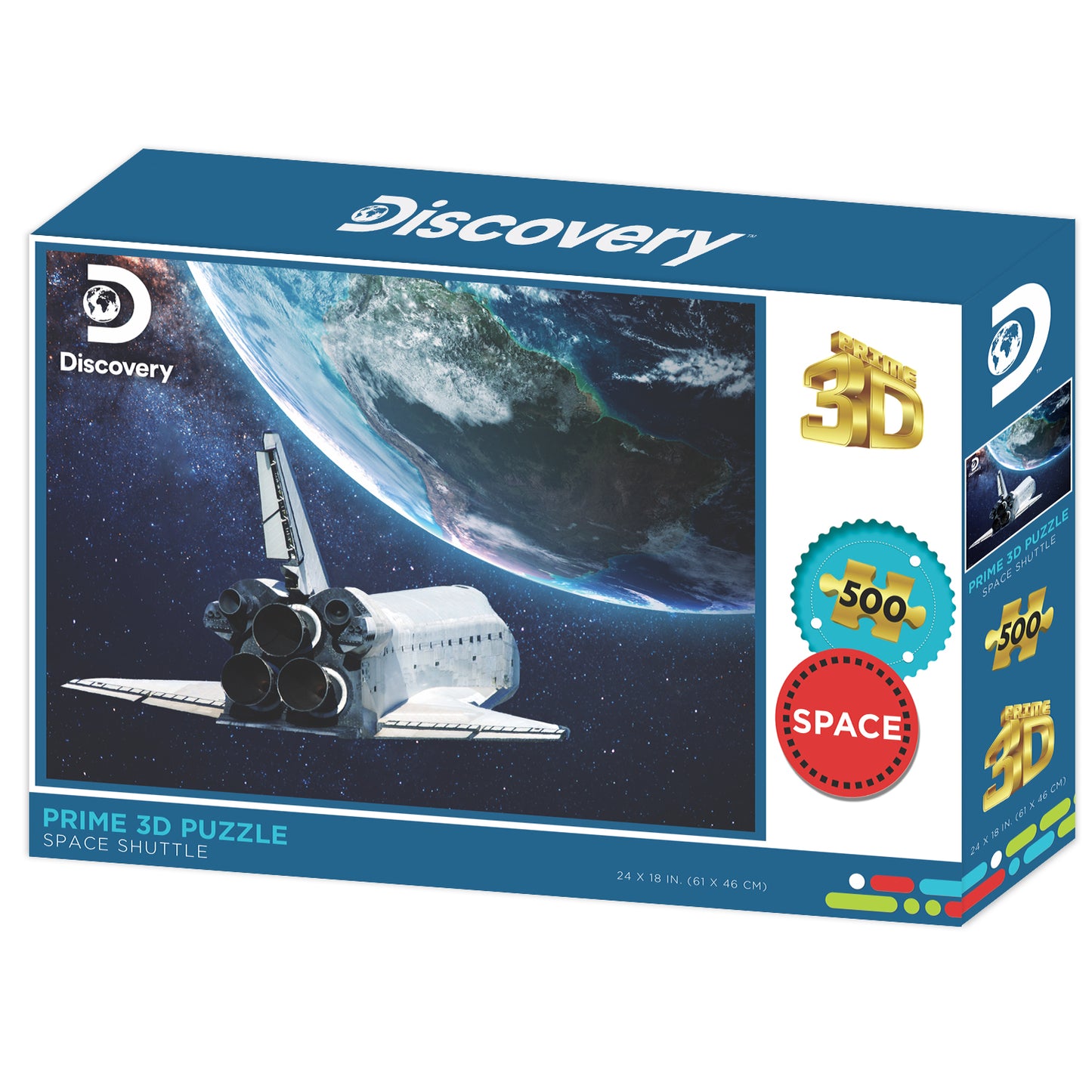 Spaceship Discovery 3D Jigsaw Puzzle – 500-Piece Space Shuttle Puzzle | Prime3D | 24x18" 20041