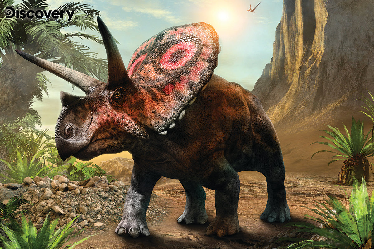 Torosaurus Discovery 3D Jigsaw Puzzle – 150 Piece Dinosaur Puzzle | Prime3D | 18x12" | 1Di Canada