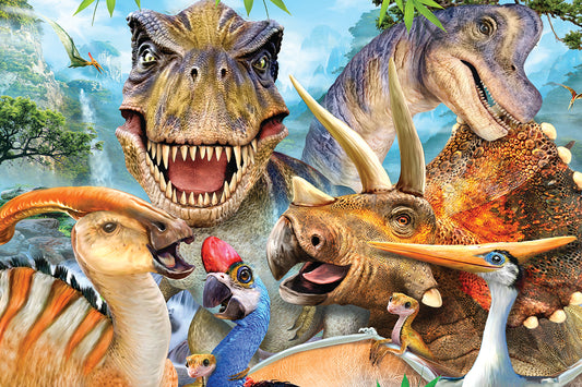 Dinosaur Selfie 3D Jigsaw Puzzle – 150-Piece Puzzle by Howard Robinson | Prime3D | 18x12"