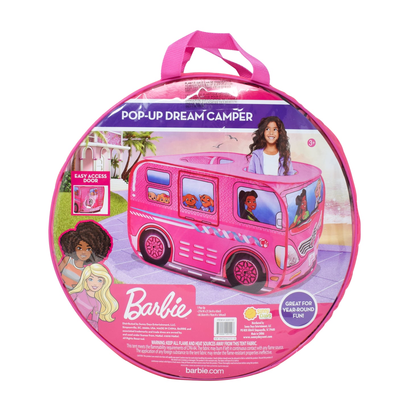 Barbie Dream Camper Pop-Up Play Tent