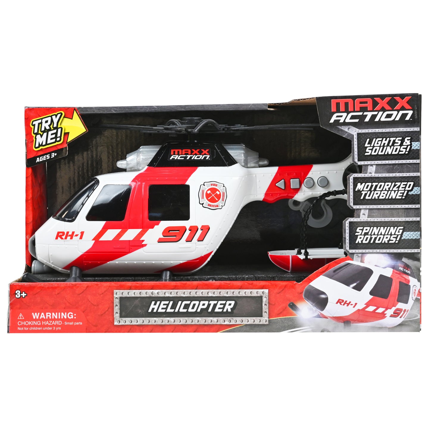 L&S Large Helicopter – Motorized Rescue Helicopter Toy