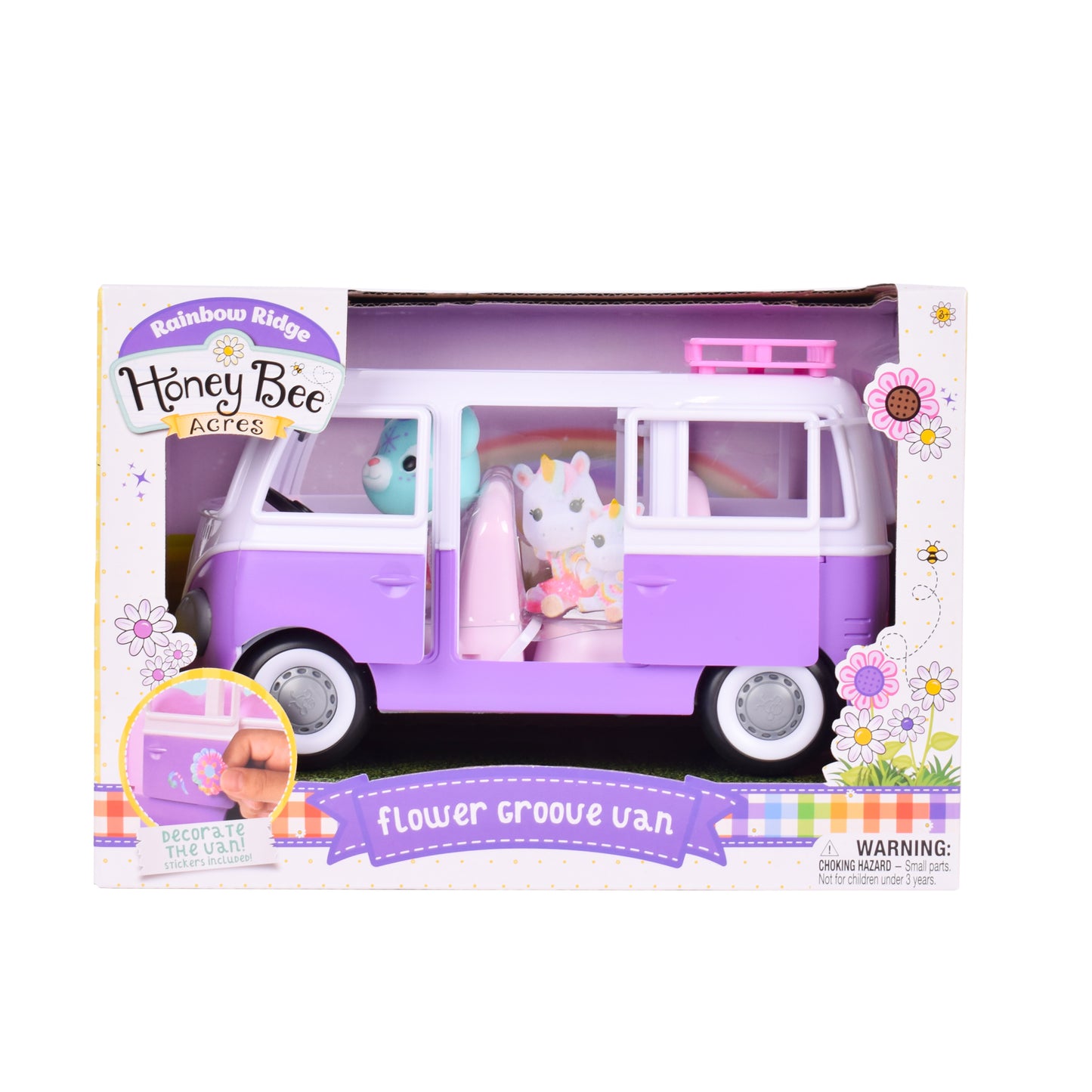 Flower Groove Van Playset β Honey Bee Acres Vehicle & Figure