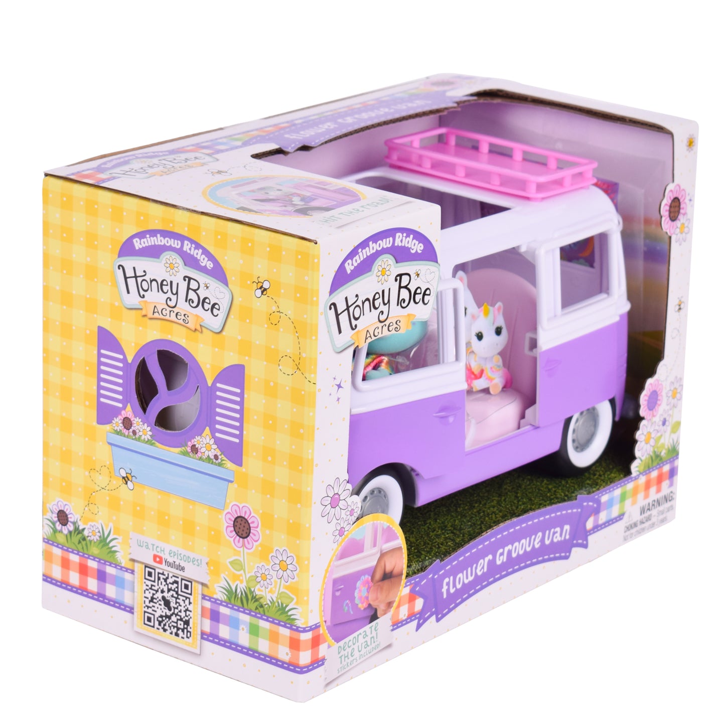 Flower Groove Van Playset β Honey Bee Acres Vehicle & Figure