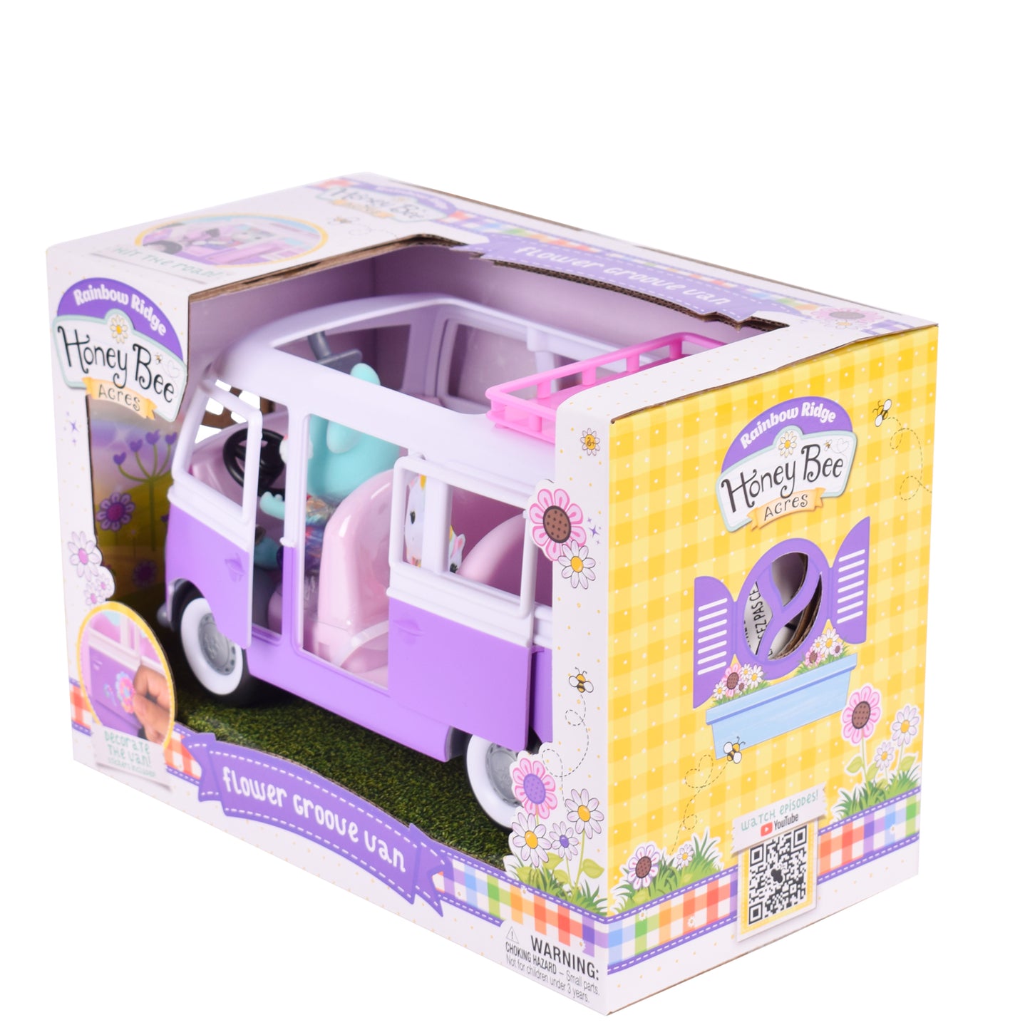 Flower Groove Van Playset β Honey Bee Acres Vehicle & Figure