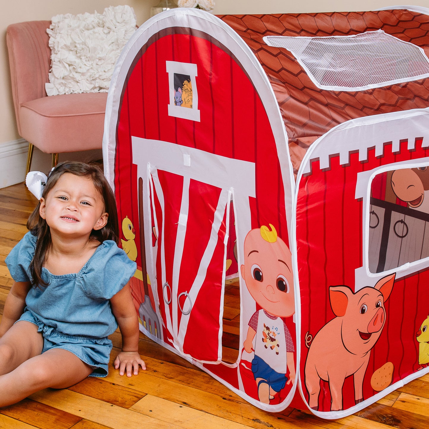 CoComelon Old MacDonald's Musical Barn Tent – Pop-Up Playhouse for Toddlers