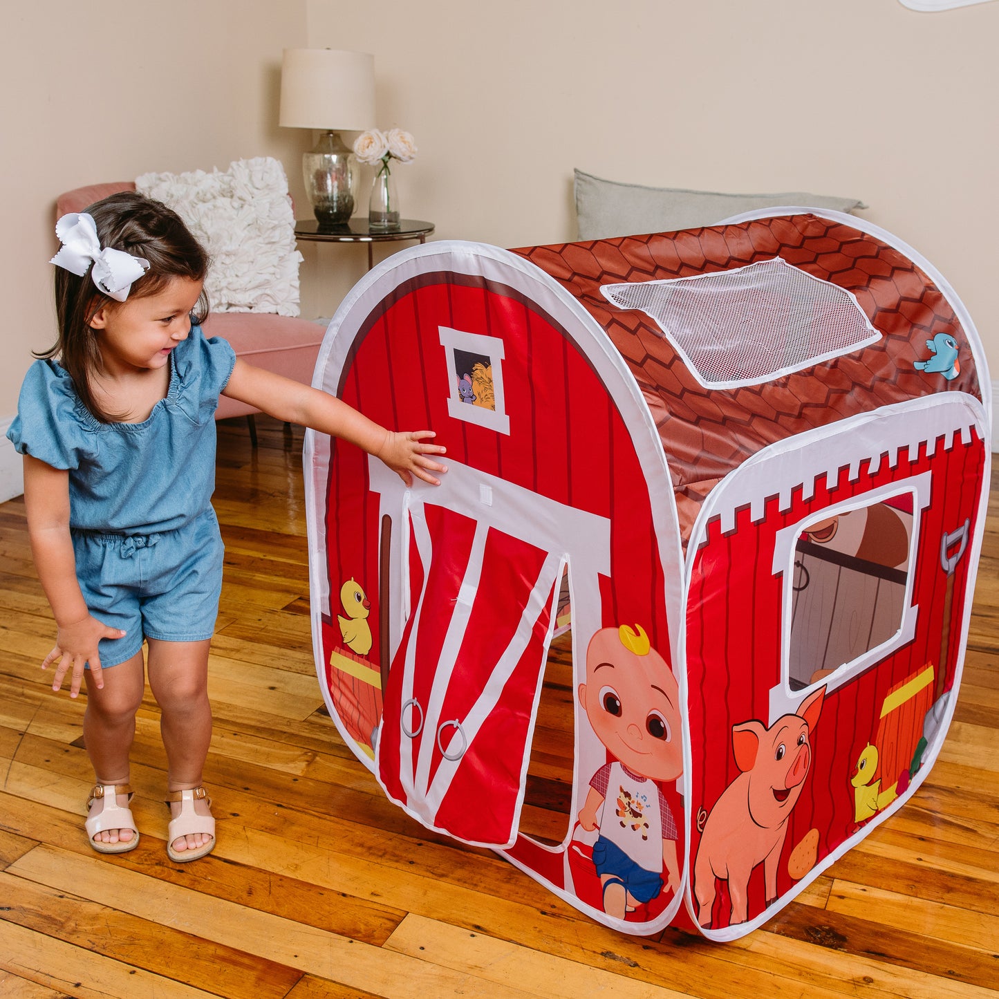 CoComelon Old MacDonald's Musical Barn Tent – Pop-Up Playhouse for Toddlers