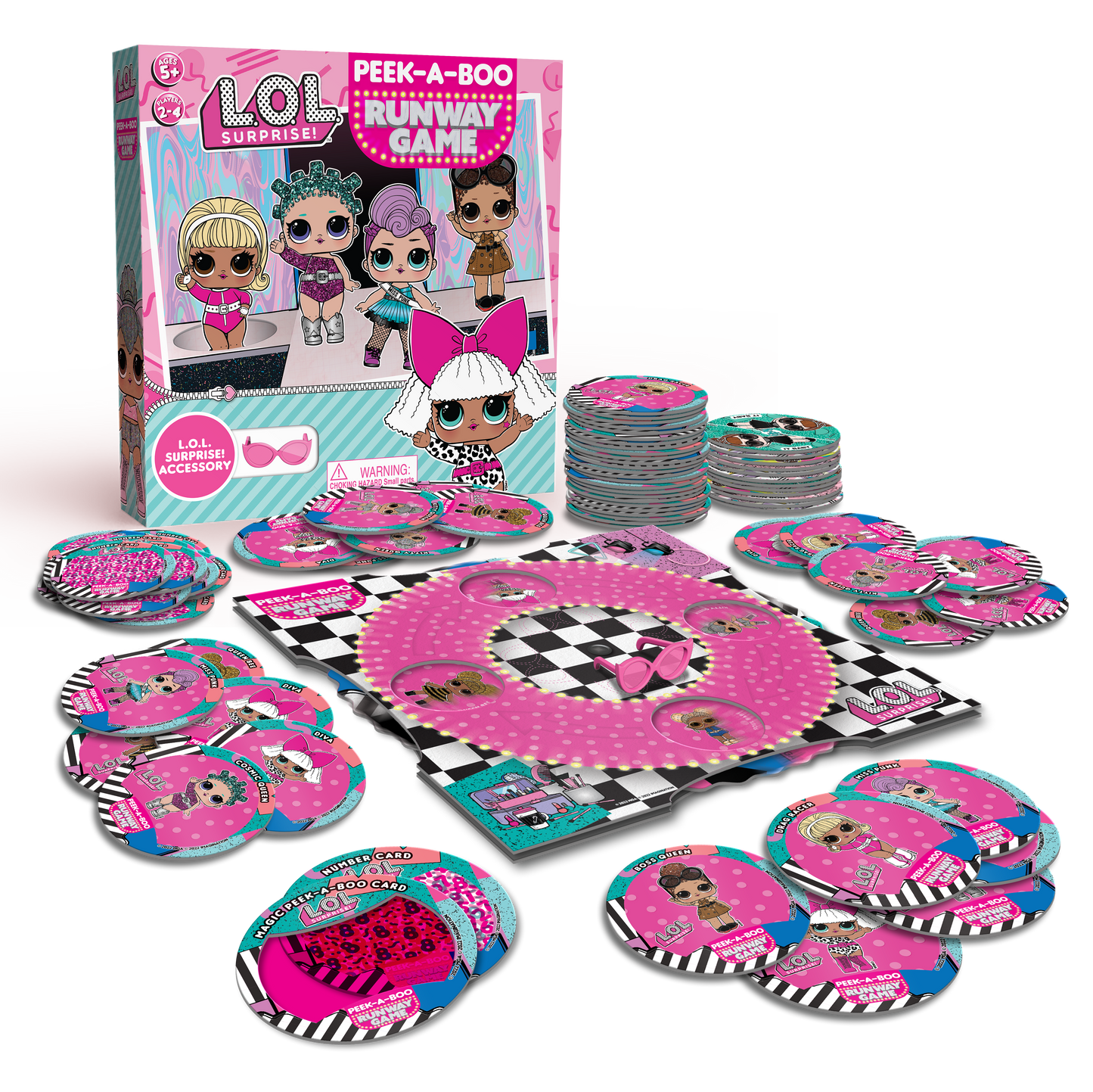L.O.L. Surprise! Peek-A-Boo Runway Game – Includes Doll Accessory & Bonus Games