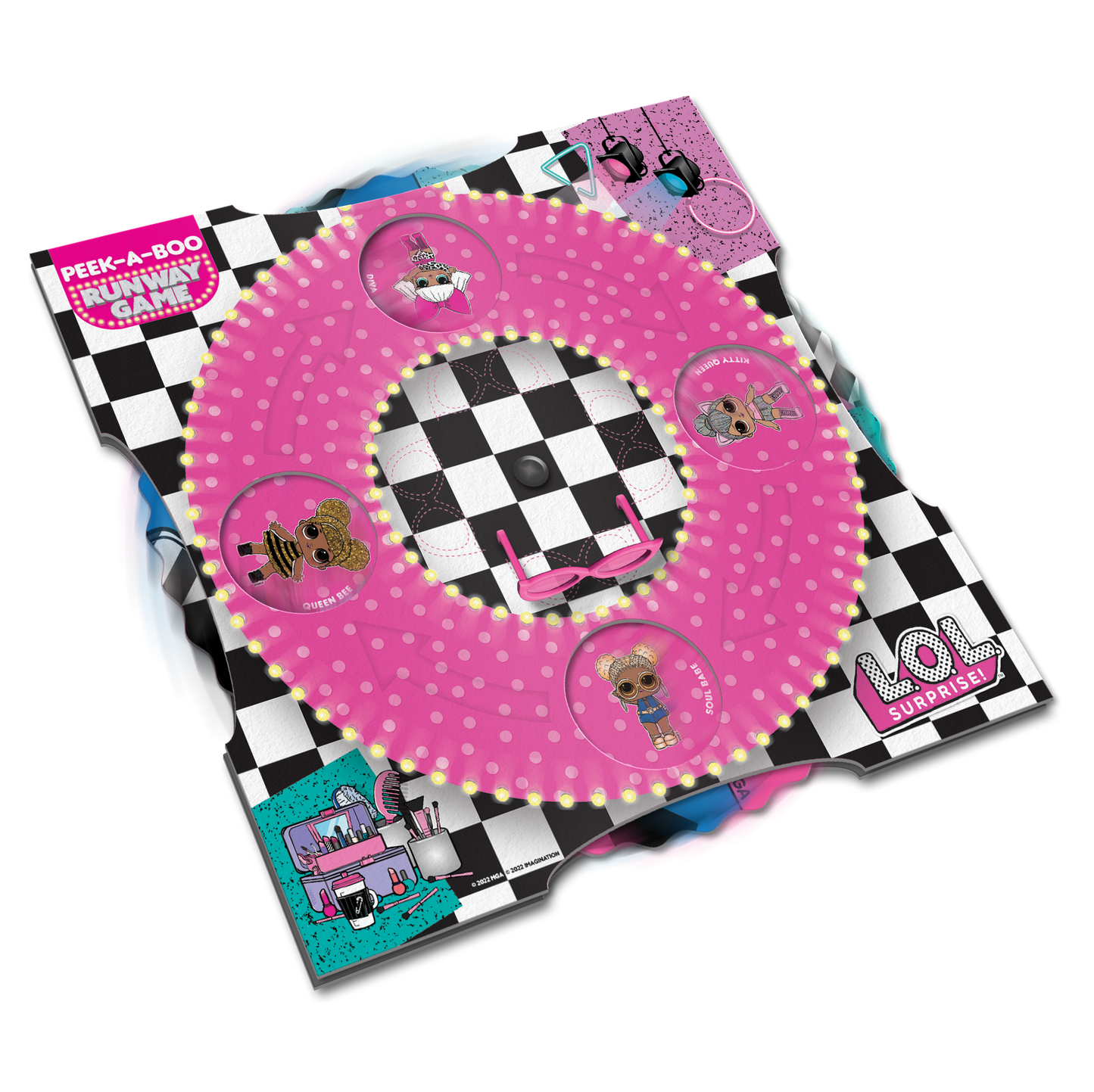 L.O.L. Surprise! Peek-A-Boo Runway Game – Includes Doll Accessory & Bonus Games
