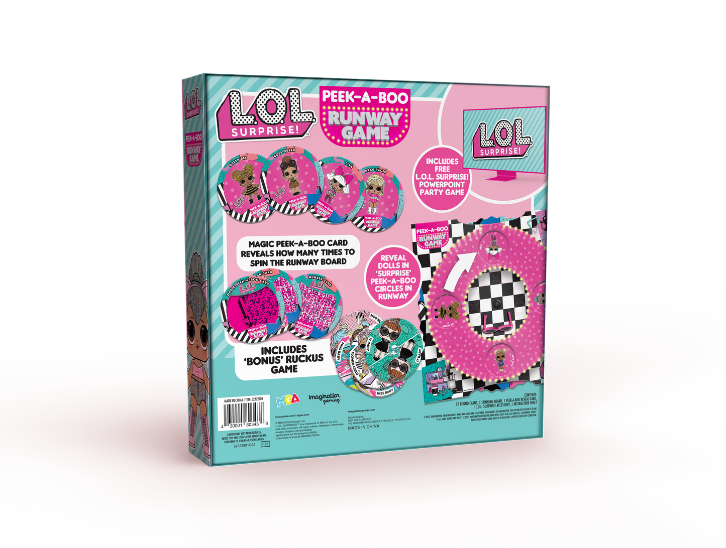 L.O.L. Surprise! Peek-A-Boo Runway Game – Includes Doll Accessory & Bonus Games