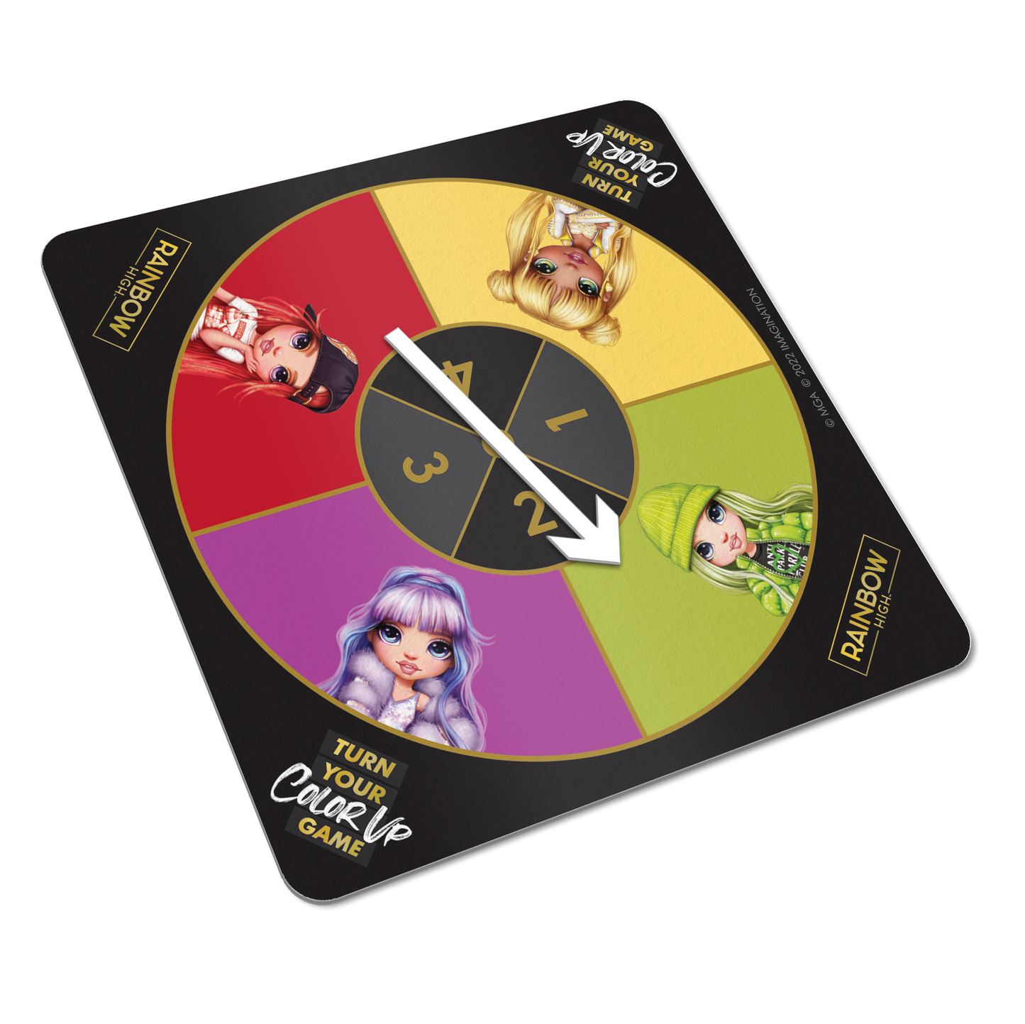 Rainbow High: Turn Up Your Color Board Game – Includes Hair Chalk & Fashion Fun
