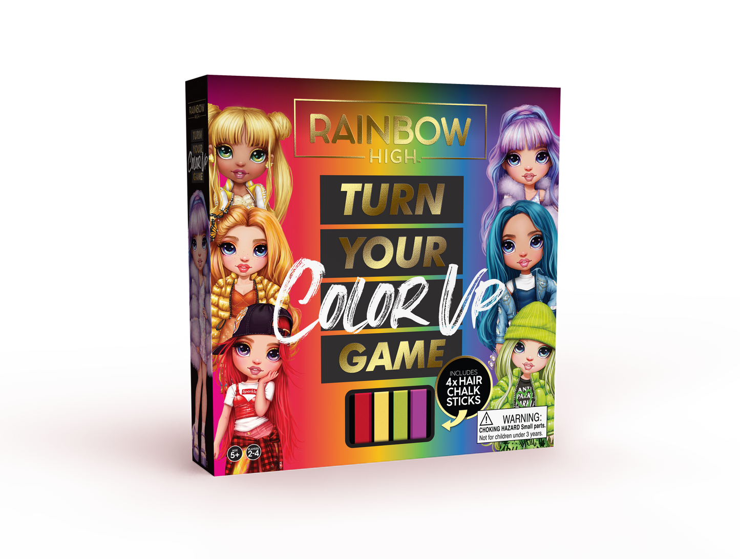 Rainbow High: Turn Up Your Color Board Game – Includes Hair Chalk & Fashion Fun