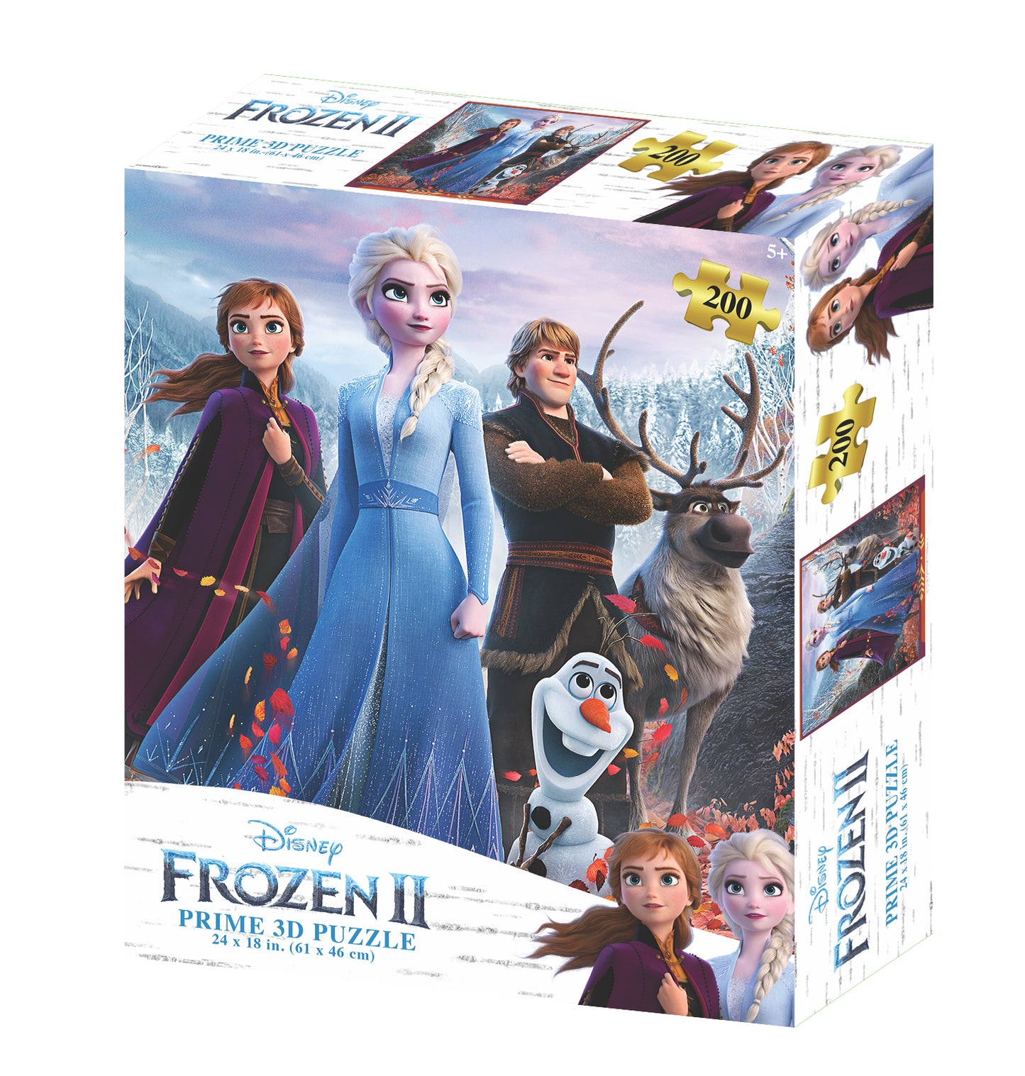 Frozen Disney 3D Jigsaw Puzzle – 200 Piece Family Puzzle | Prime3D | 24x18" | 1Di Canada