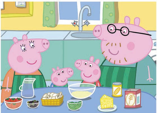 Peppa Pig Floor Puzzle – 100 Piece Hasbro Kids Jigsaw (24"x18")