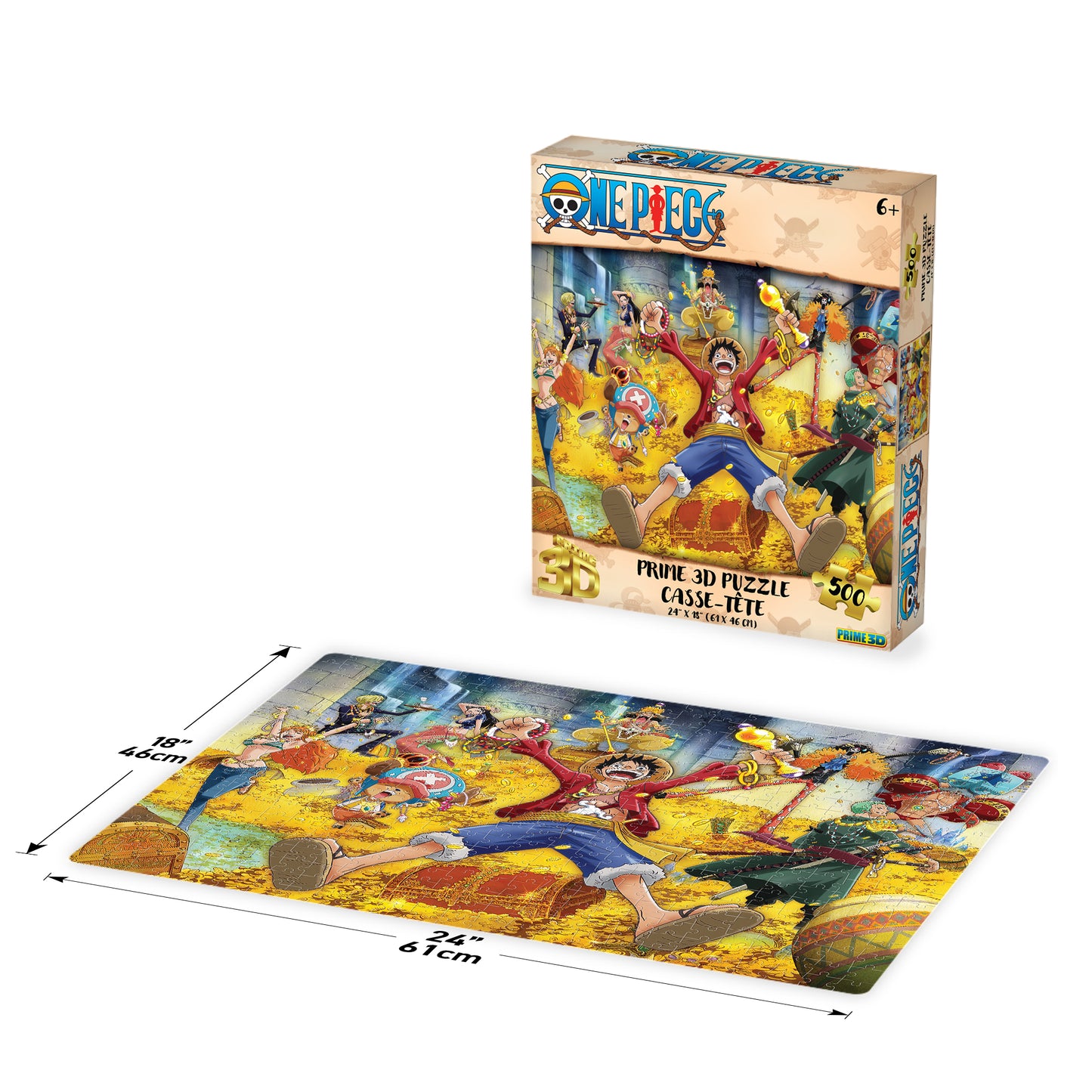 32845 Toei One Piece Gold 500pc 24x18"