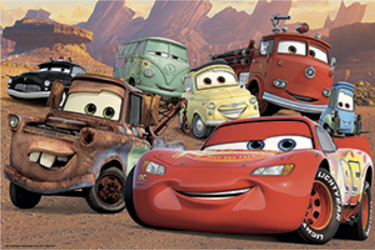 33037 Disney Cars Group Photo 200pc 18x12"