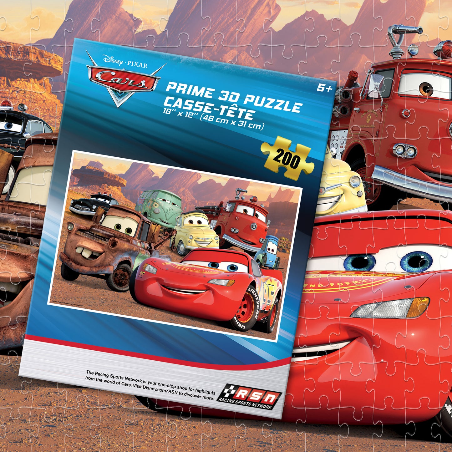 33037 Disney Cars Group Photo 200pc 18x12"