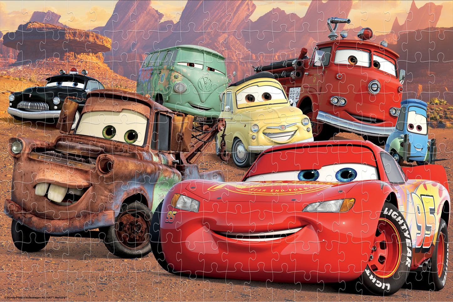 33037 Disney Cars Group Photo 200pc 18x12"