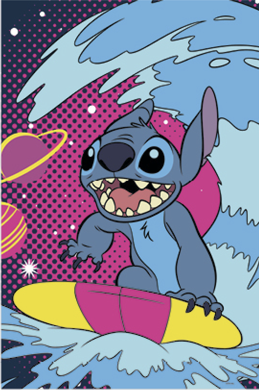 33393 Disney Stitch Surf 200pc 18x12"