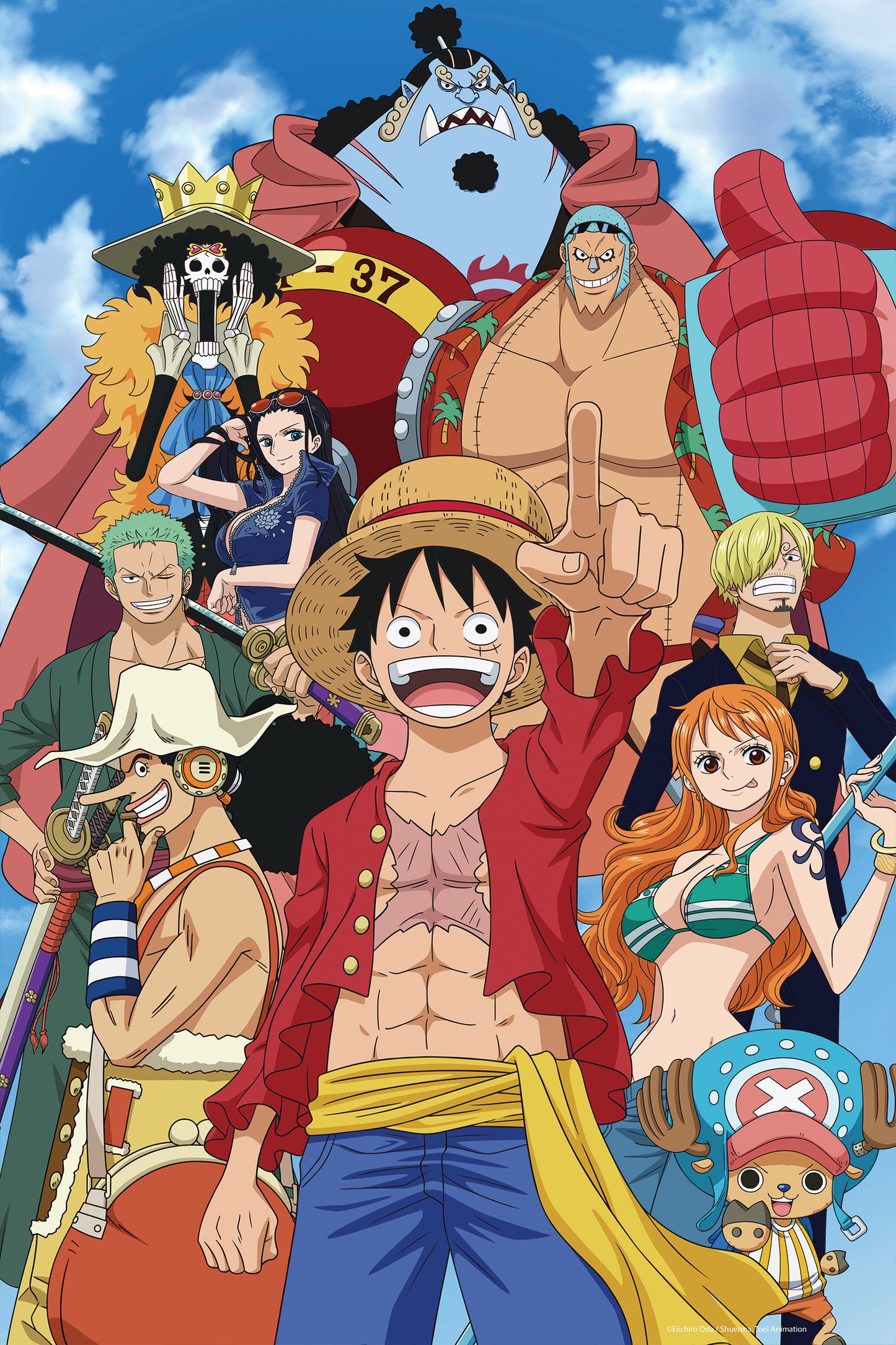 33401 Toei One Piece Luffy Point 150pc 12x18"