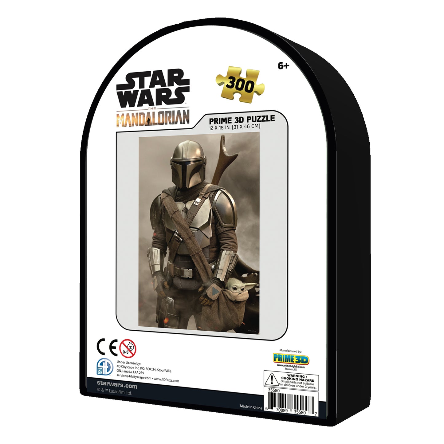 The Mandalorian - Mando Star Wars 3D Jigsaw Puzzle in Tin Box 35580 300pc 12x18"