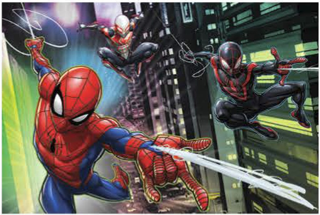 Spider-Man Puzzle – 200 Piece 3D/2D Marvel Jigsaw for Kids (12"x18")