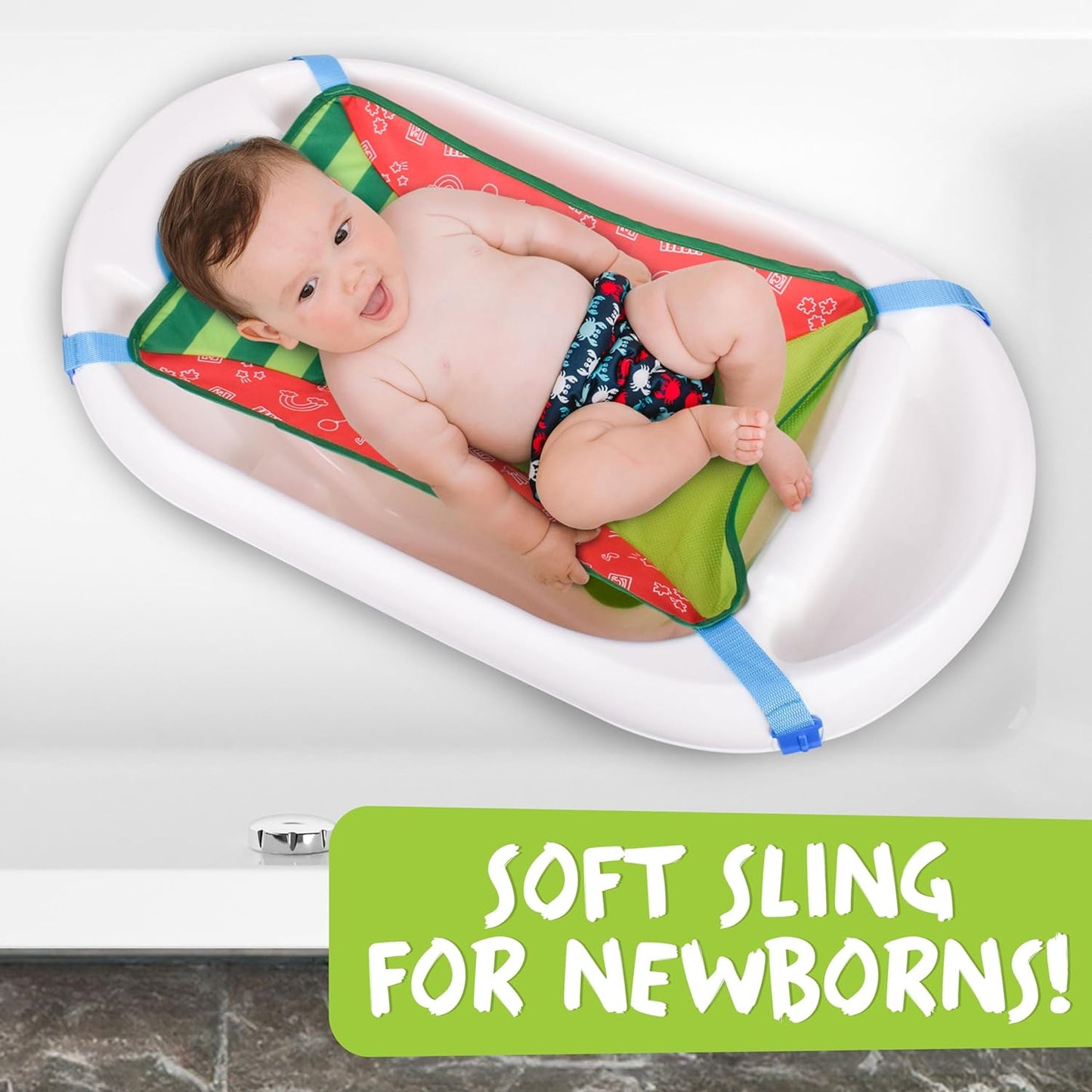 CoComelon Baby 3-in-1 Sling and Seat Bath Tub