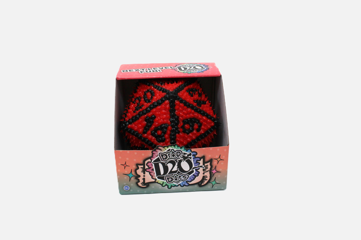 Drop Dots D20 – Tactile Bouncy Dice Toy