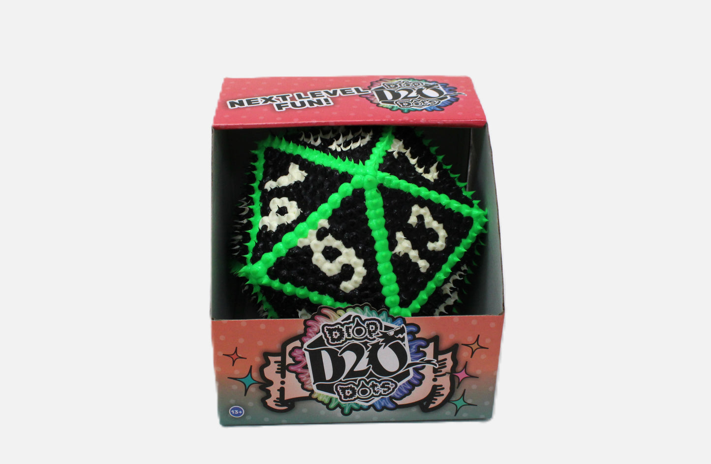 Drop Dots D20 – Tactile Bouncy Dice Toy