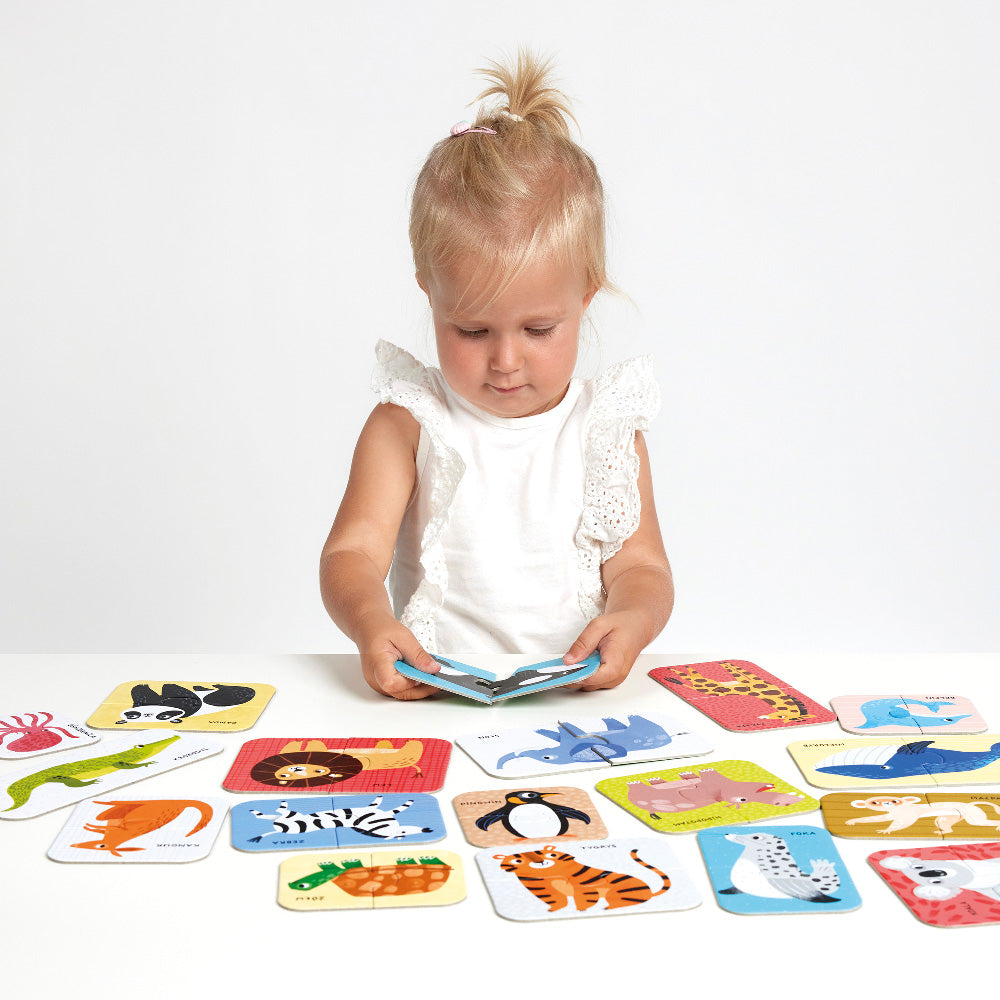 49262 | Banana Panda Puzzle Pairs Wild Animals 18pcs 15m+