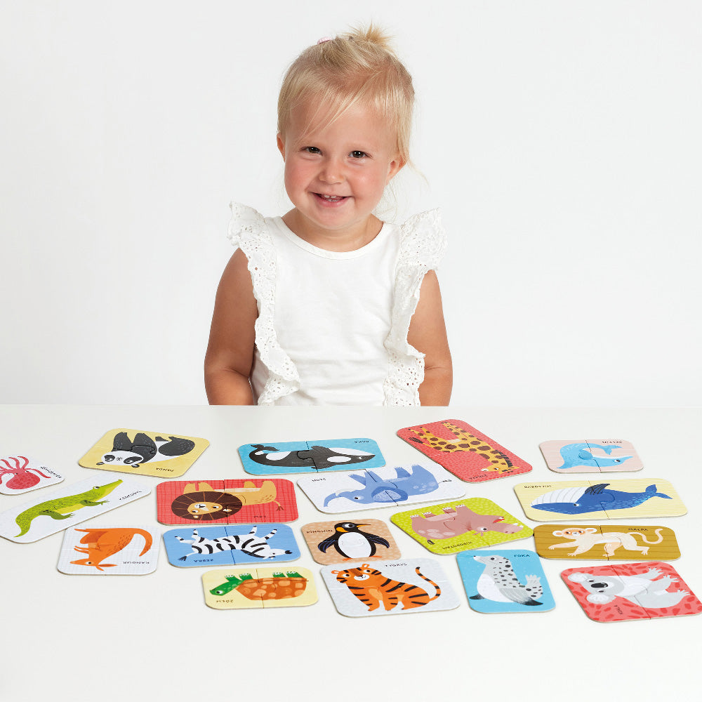 49262 | Banana Panda Puzzle Pairs Wild Animals 18pcs 15m+