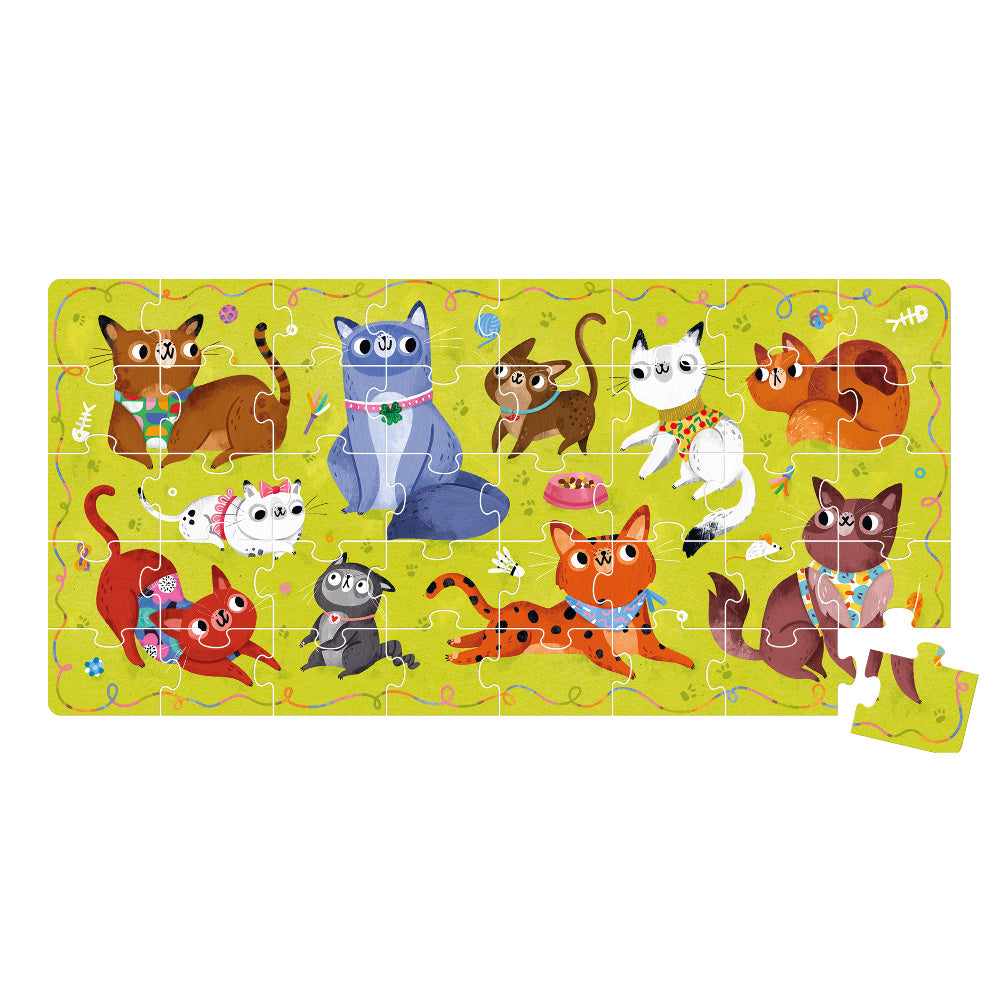 49288 | Banana Panda I love Cats puzzle 40pcs 26×12.6” 3+