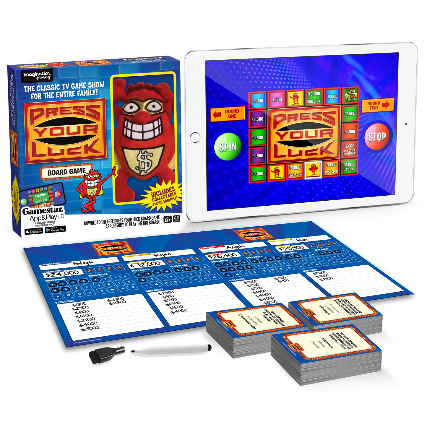 Press Your Luck Game – Classic TV Show Board Game with Plush Whammy