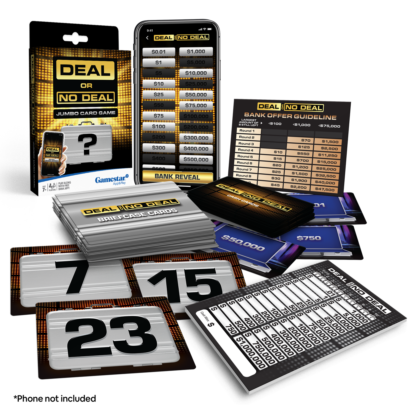 Deal or No Deal Jumbo Card Game – The Ultimate Game Show Experience at Home