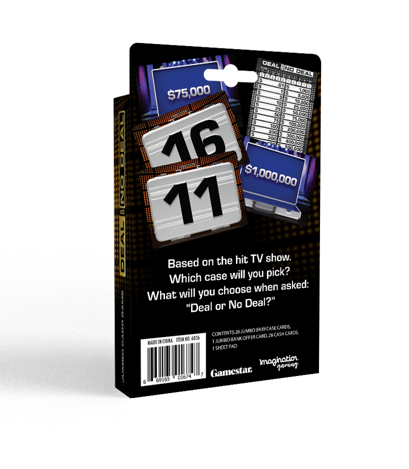 Deal or No Deal Jumbo Card Game – The Ultimate Game Show Experience at Home