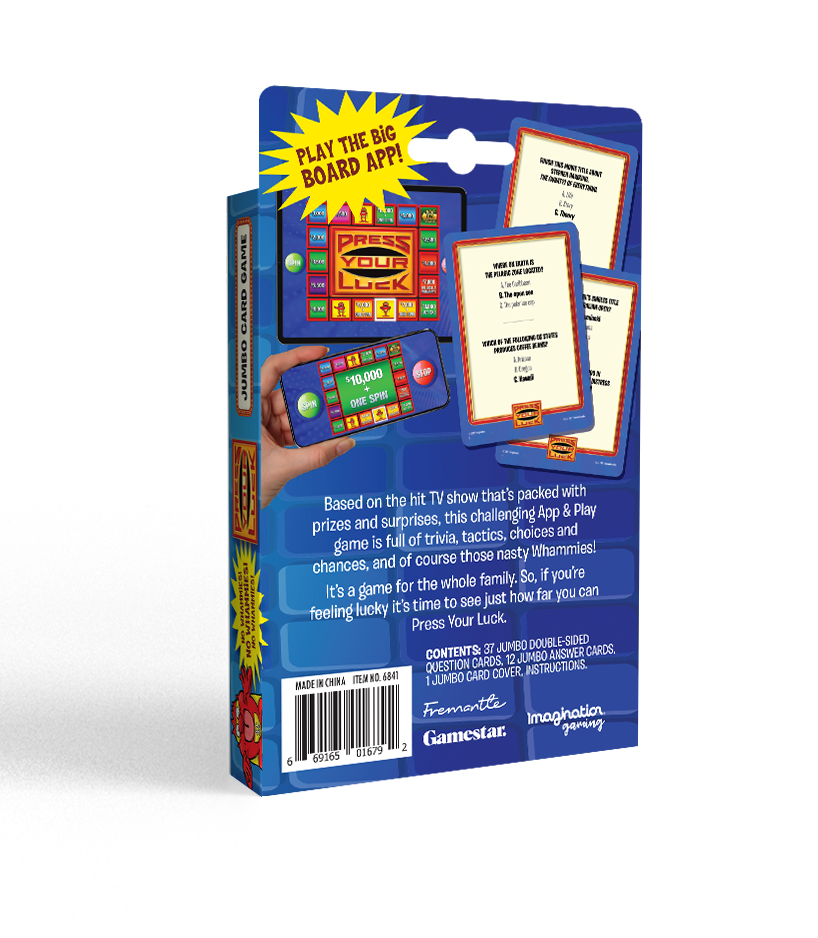 Press Your Luck Jumbo Card Game