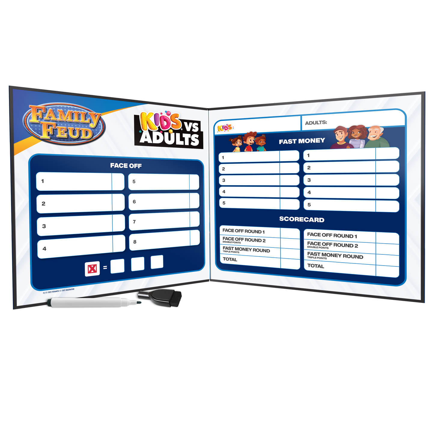 Family Feud Kids vs Adults Board Game – Fun Family Trivia Challenge