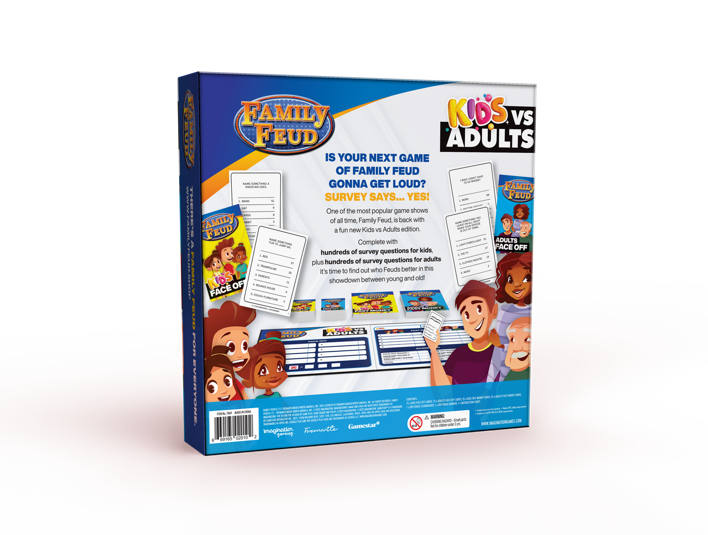 Family Feud Kids vs Adults Board Game – Fun Family Trivia Challenge