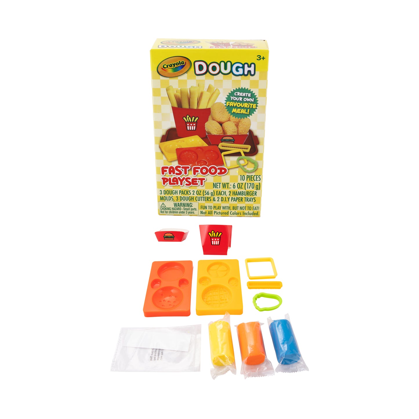 A1-2211 | A1 Crayola Silly Scent Dough Small Playset Fast Food