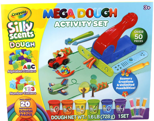 A1-2494 | A1 Crayola Silly Scent Dough MEGA Activity Set 50pc (6x2oz, 14x1oz)