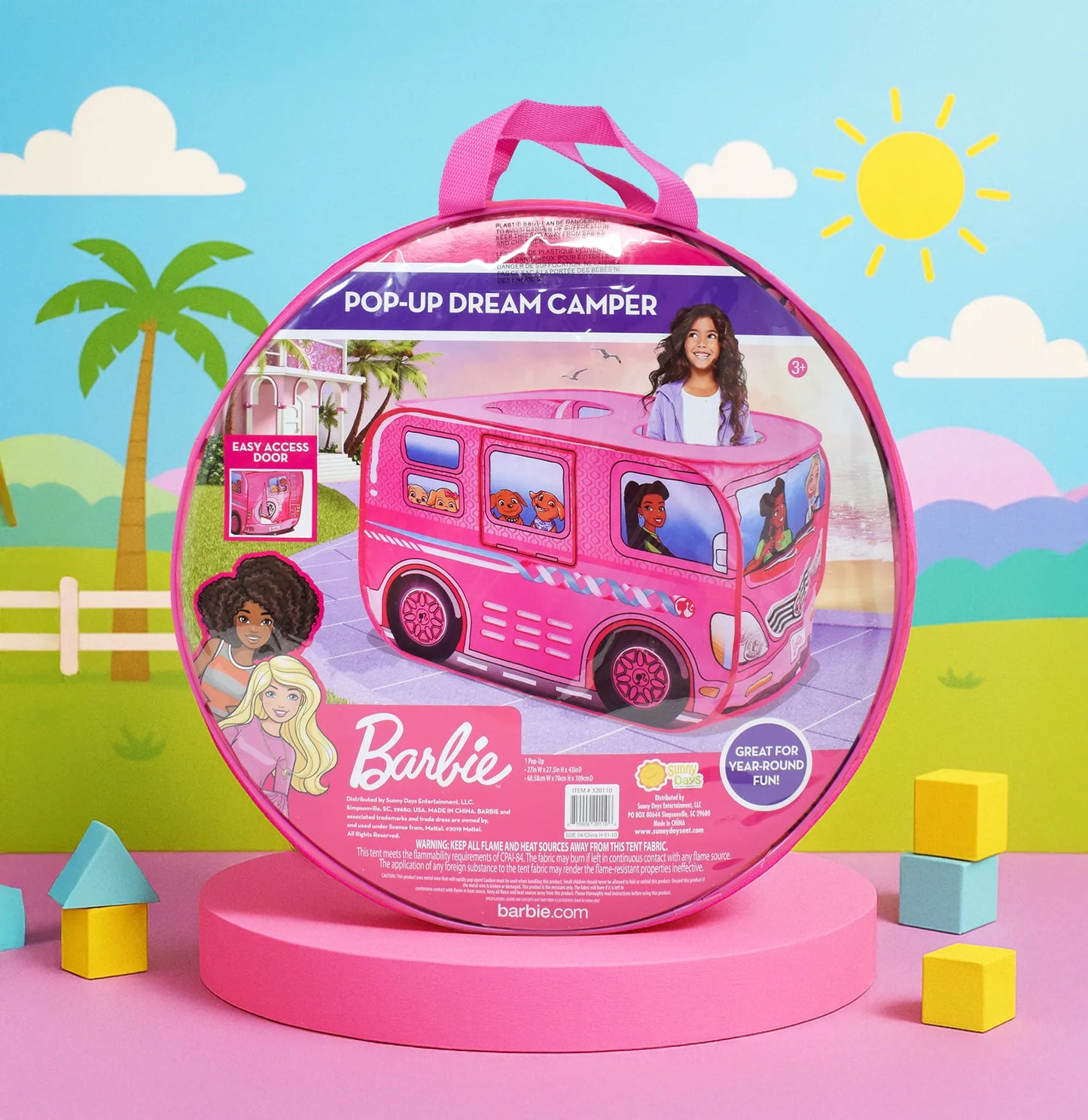 Barbie Dream Camper Pop-Up Play Tent