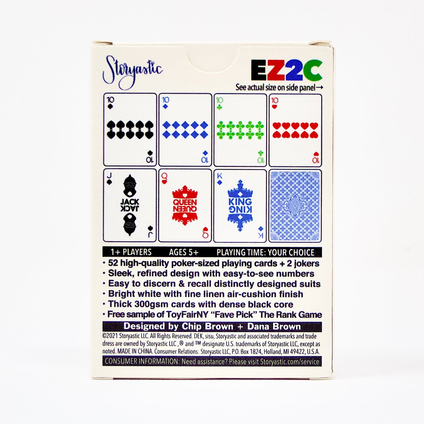 29424 | Easy-See Playing Cards: Readable font; Sophisticated suits in 4 colors