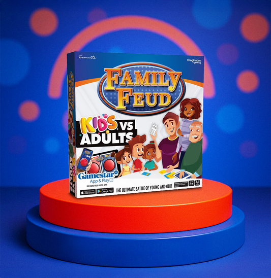 Family Feud Kids vs Adults Board Game – Fun Family Trivia Challenge