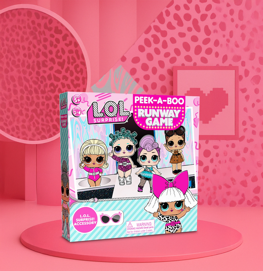 L.O.L. Surprise! Peek-A-Boo Runway Game – Includes Doll Accessory & Bonus Games