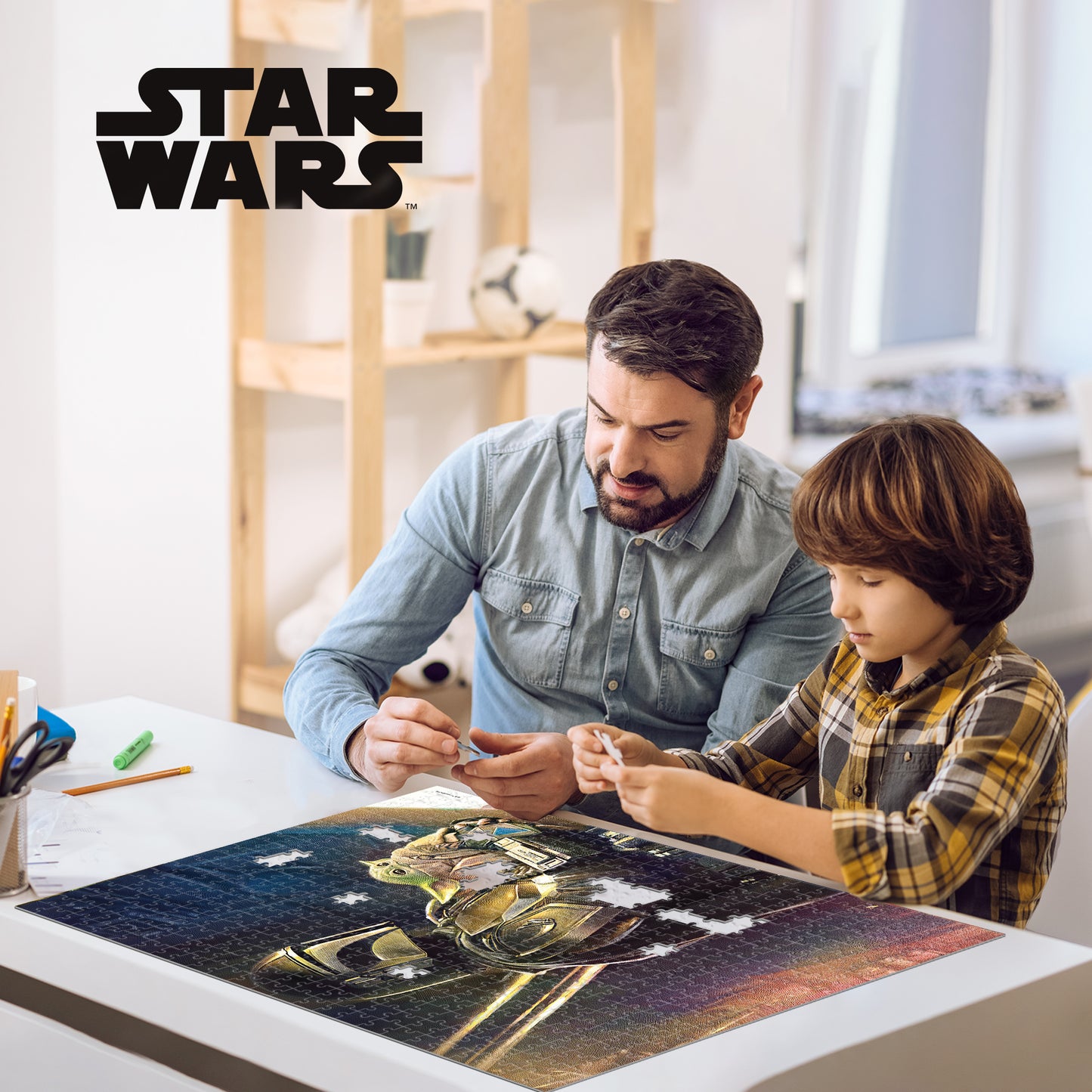 Star Wars The Mandalorian 500 pc | Prime 3D Lenticular Jigsaw Puzzle | 24x18" | 32639