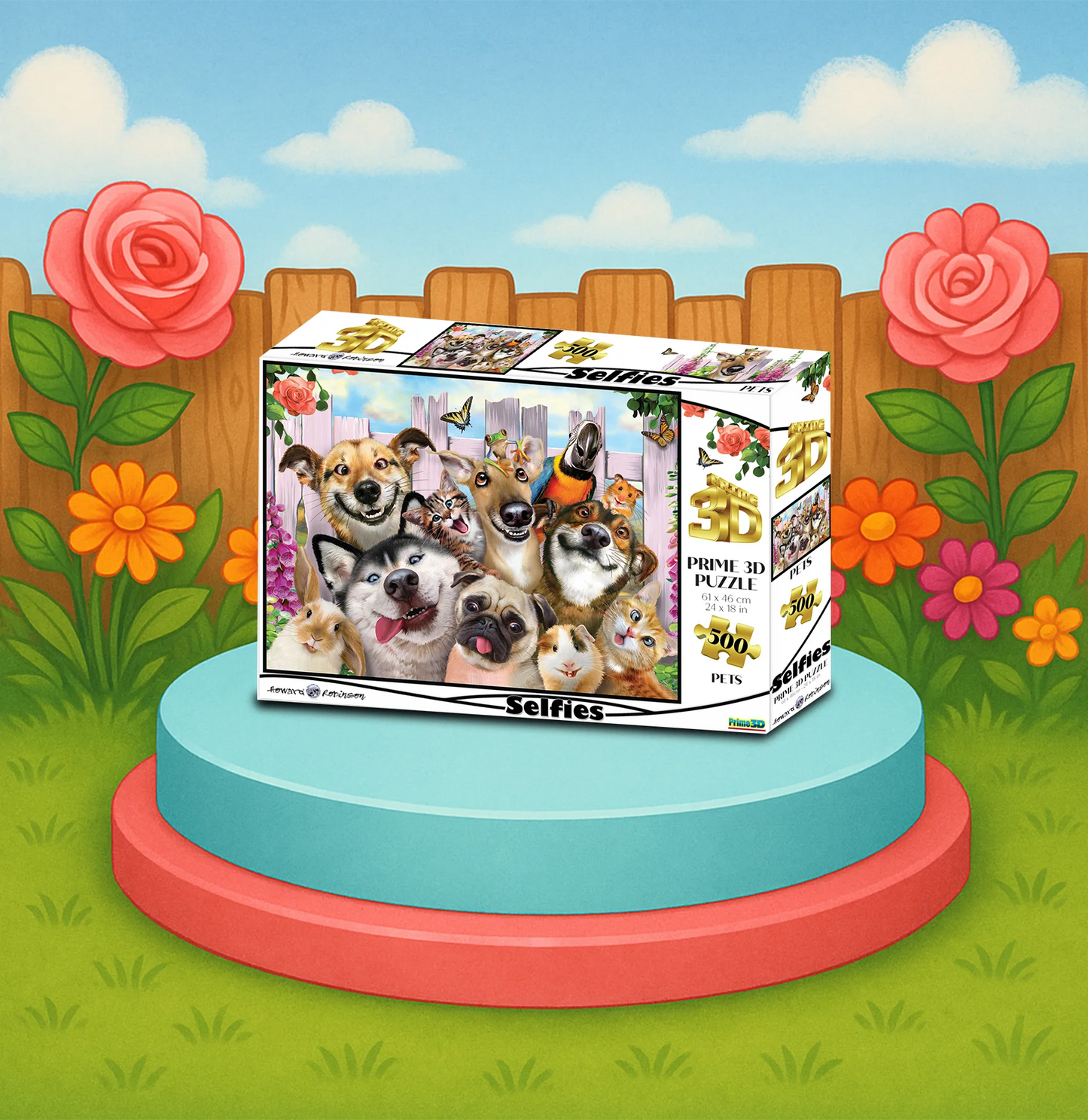 Pet Selfie Howard Robinson 3D Jigsaw Puzzle 10062 500pc 24x18"